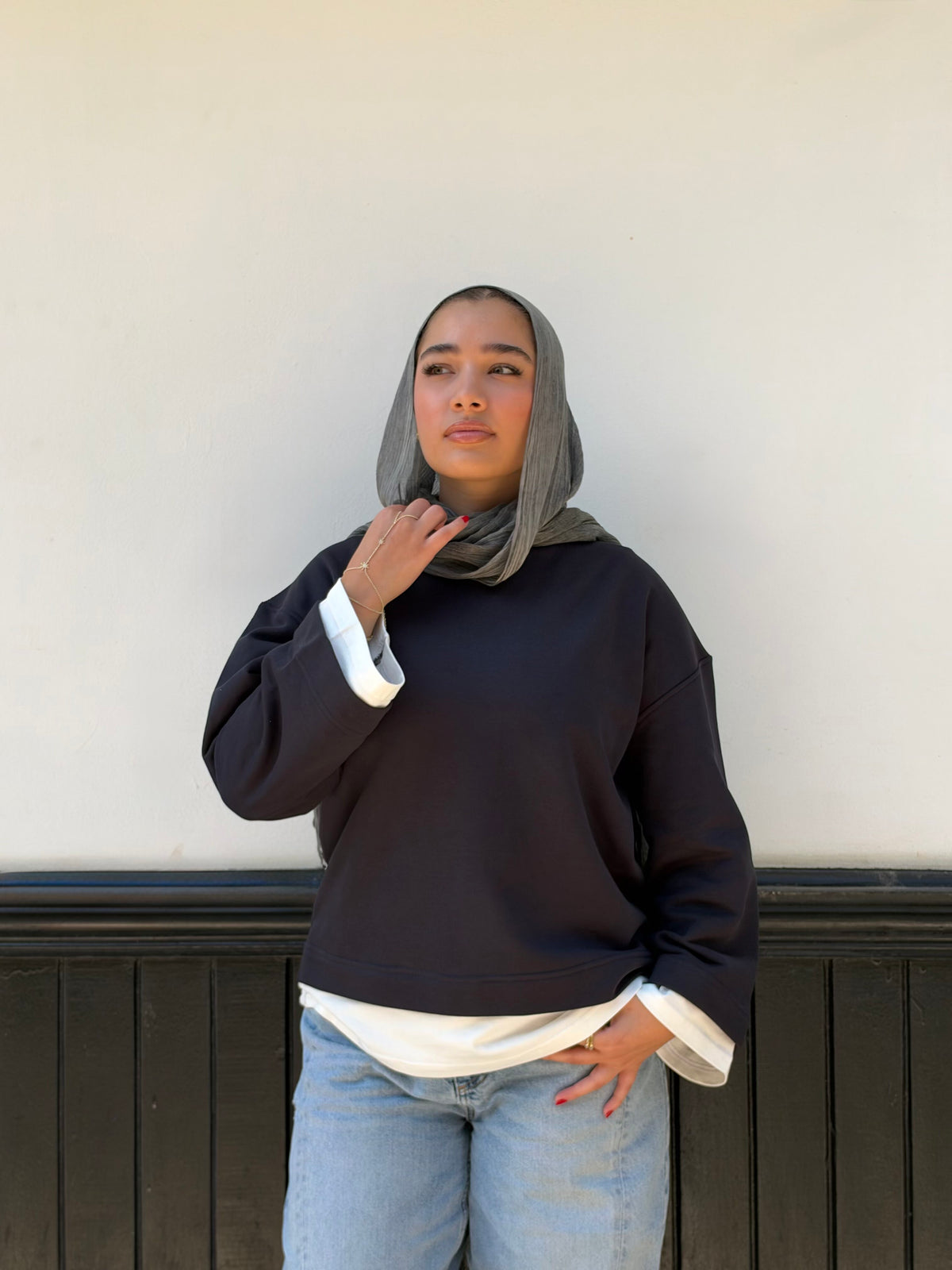 Double take pullover in Dark blue