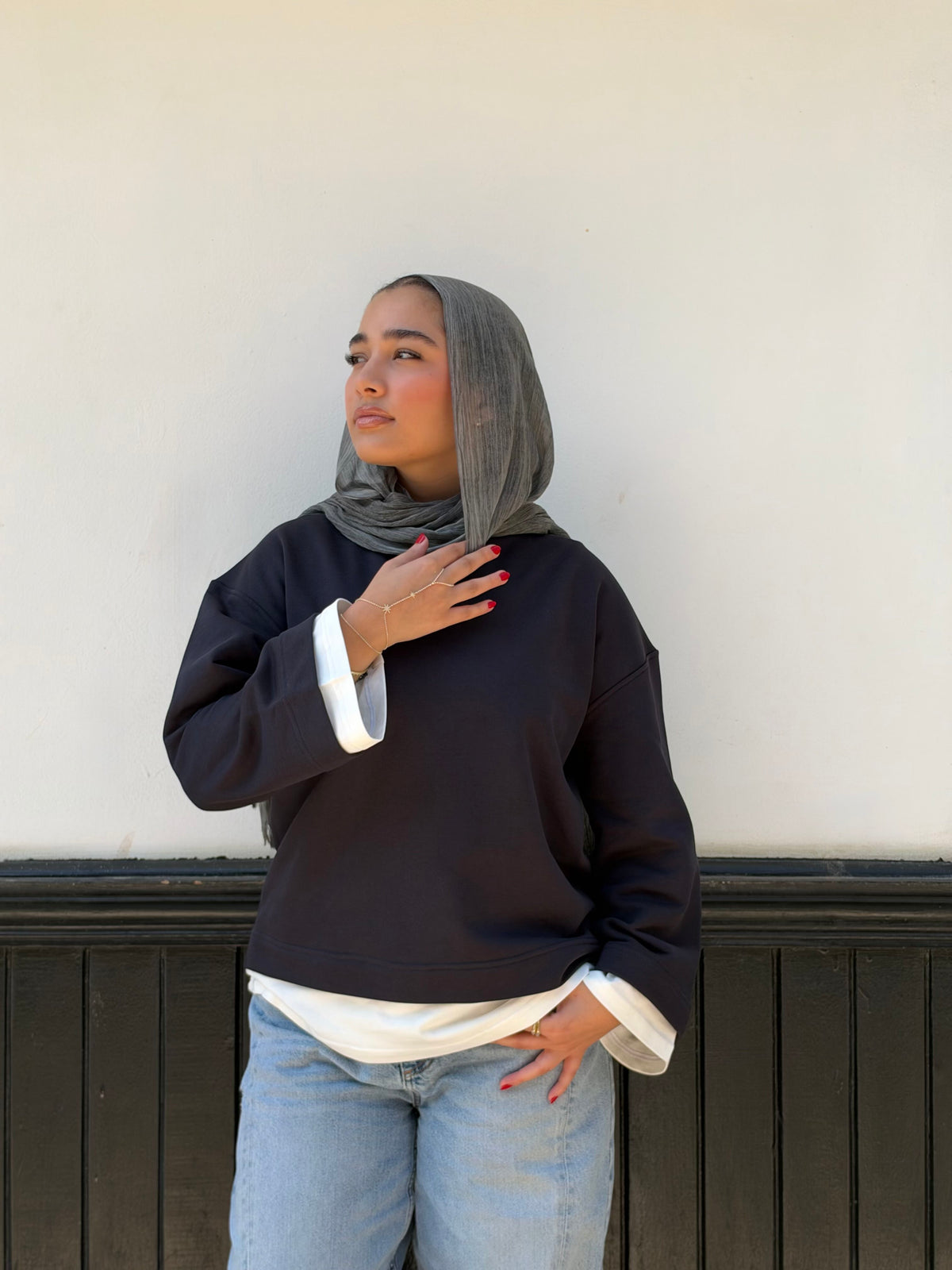 Double take pullover in Dark blue
