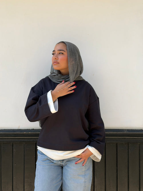 Double take pullover in Dark blue