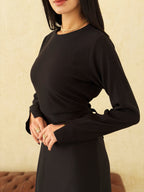 NOIR Muse Dress in black