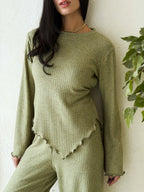 Earthline Kint Set In Mint Green