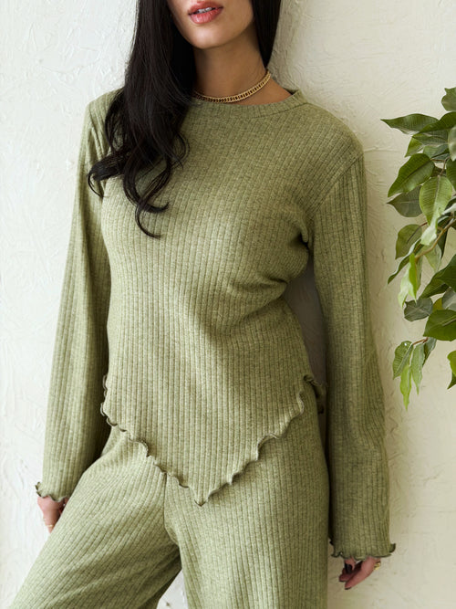 Earthline Kint Set In Mint Green