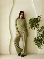 Earthline Kint Set In Mint Green