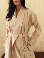 Soft Armor Coat In Beige