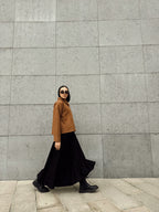Velour Skirt In Black