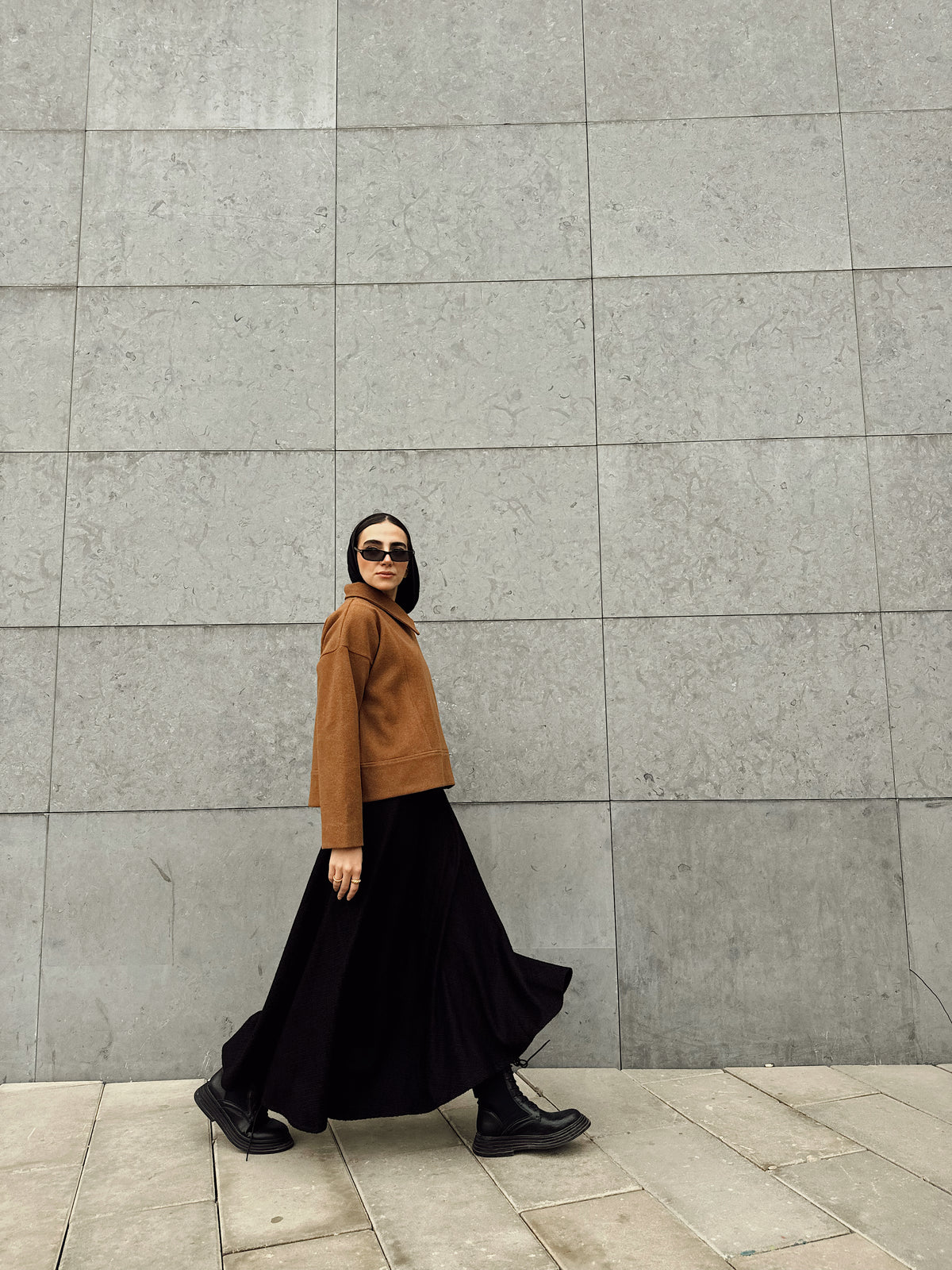 Velour Skirt In Black